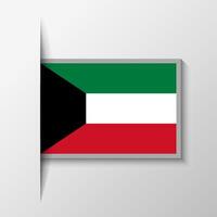 vector rectangular Kuwait bandera antecedentes