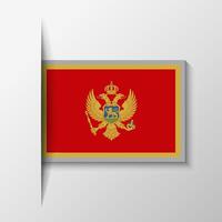 Vector Rectangular Montenegro Flag Background