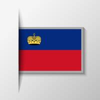 vector rectangular Liechtenstein bandera antecedentes