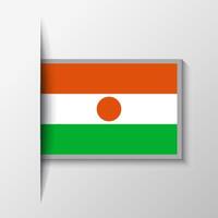 Vector Rectangular Niger Flag Background