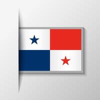 Vector Rectangular Panama Flag Background