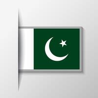 Vector Rectangular Pakistan Flag Background