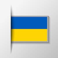 Vector Rectangular Ukraine Flag Background