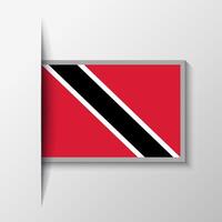 Vector Rectangular Trinidad and Tobago Flag Background