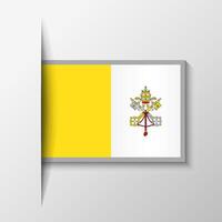 Vector Rectangular Vatican Flag Background