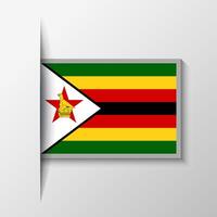 vector rectangular Zimbabue bandera antecedentes