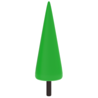 cartone animato albero isolato su trasparente png