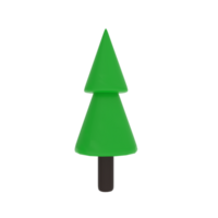 dessin animé arbre isolé sur transparent png