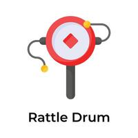 Chinese new year rattle drum vector design, up for premium use