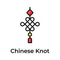 Take a look at this creative and amazing Chinese knot icon vector