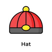 Grab this visually perfect icon of chinese cap, chinese traditional hat vector design