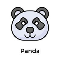 obtener tu sostener en esta visualmente atractivo panda icono, Listo a utilizar vector