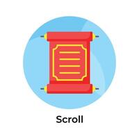 Visually appealing icon of chinese scroll in trendy design style vector