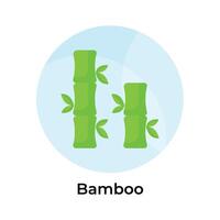 Bamboo sticks vector design in modern and trendy style, easy to use