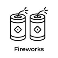 Chinese new year celebration, firecracker vector design, read to use icon