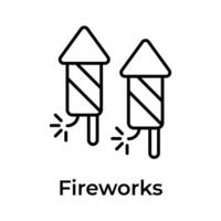 Firecracker vector icon trendy design style, up for premium use