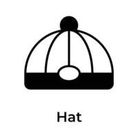 Grab this visually perfect icon of chinese cap, chinese traditional hat vector design