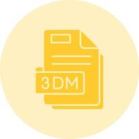 3dm sólido dúo melodía icono vector