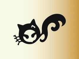 gato logo diseño icono símbolo vector modelo