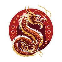 Chinese new year, year of the dragon vector