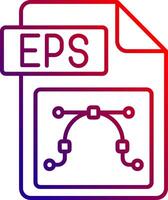 Eps file format Line gradient Icon vector