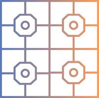 Floor Tiles Line Gradient Icon vector