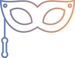 Eye Mask Line Gradient Icon vector