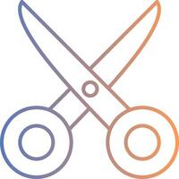 Scissors Line Gradient Icon vector