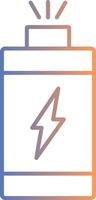 Power Line Gradient Icon vector