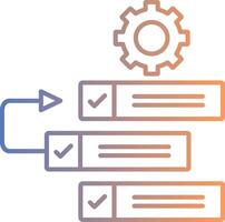Backlog Line Gradient Icon vector