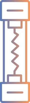 icono de gradiente de línea de fusible vector
