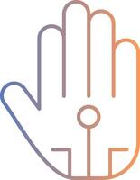 Wired Glove Line Gradient Icon vector