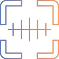 Barcode Scanner Line Gradient Icon vector