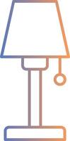 Lamp Line Gradient Icon vector