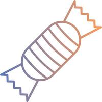 Toffee Line Gradient Icon vector