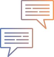 Conversation Line Gradient Icon vector