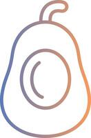 Avocados Line Gradient Icon vector