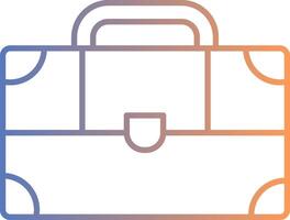 Suitcase Line Gradient Icon vector