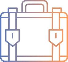 Suitcase Line Gradient Icon vector