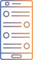 Chat Line Gradient Icon vector