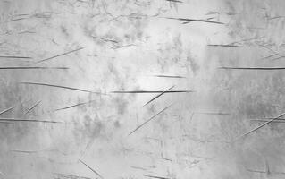 AI generated Scratched Silver Metal Surface Texture photo