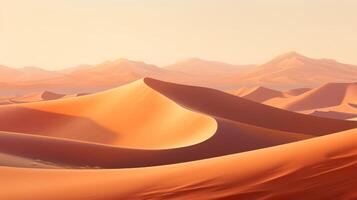 AI generated A Striking Shot of the Desert Terrain photo