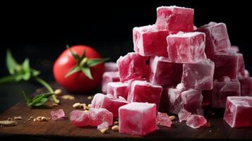 AI generated Sweet Turkish Delight photo