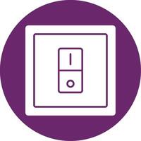 Switcher Glyph Circle Icon vector