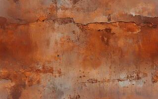 AI generated Old Rusty Metal Texture Background photo