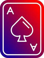 Spades Solid Gradient Icon vector