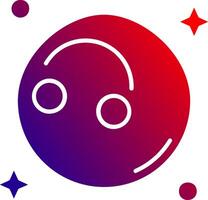 FALSE Solid Gradient Icon vector