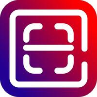 Scan Solid Gradient Icon vector
