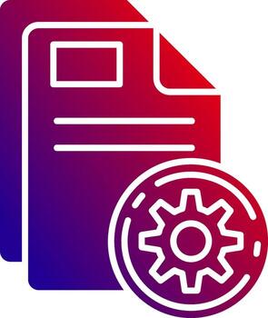 preparar sólido degradado icono vector