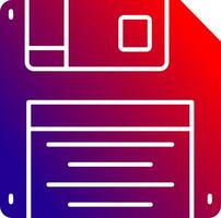 Floppy disk Solid Gradient Icon vector